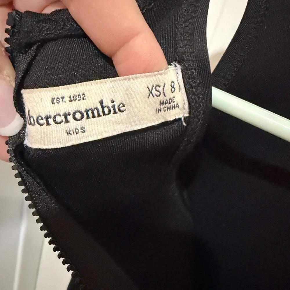 abercrombie and fitch girls scuba skater Black Sleeveless Dress xs 8